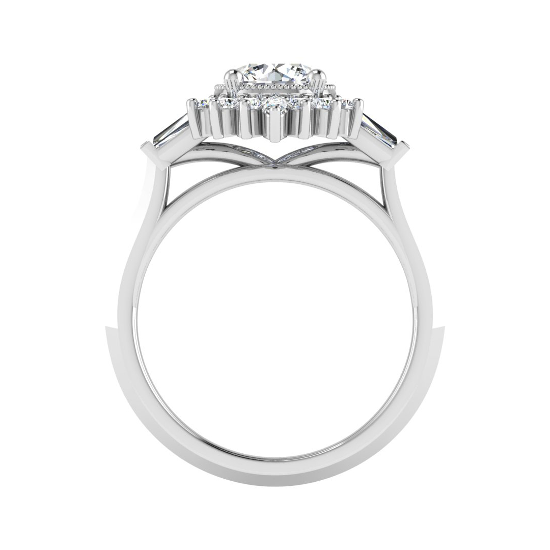 Gabrielle Halo Engagement Ring